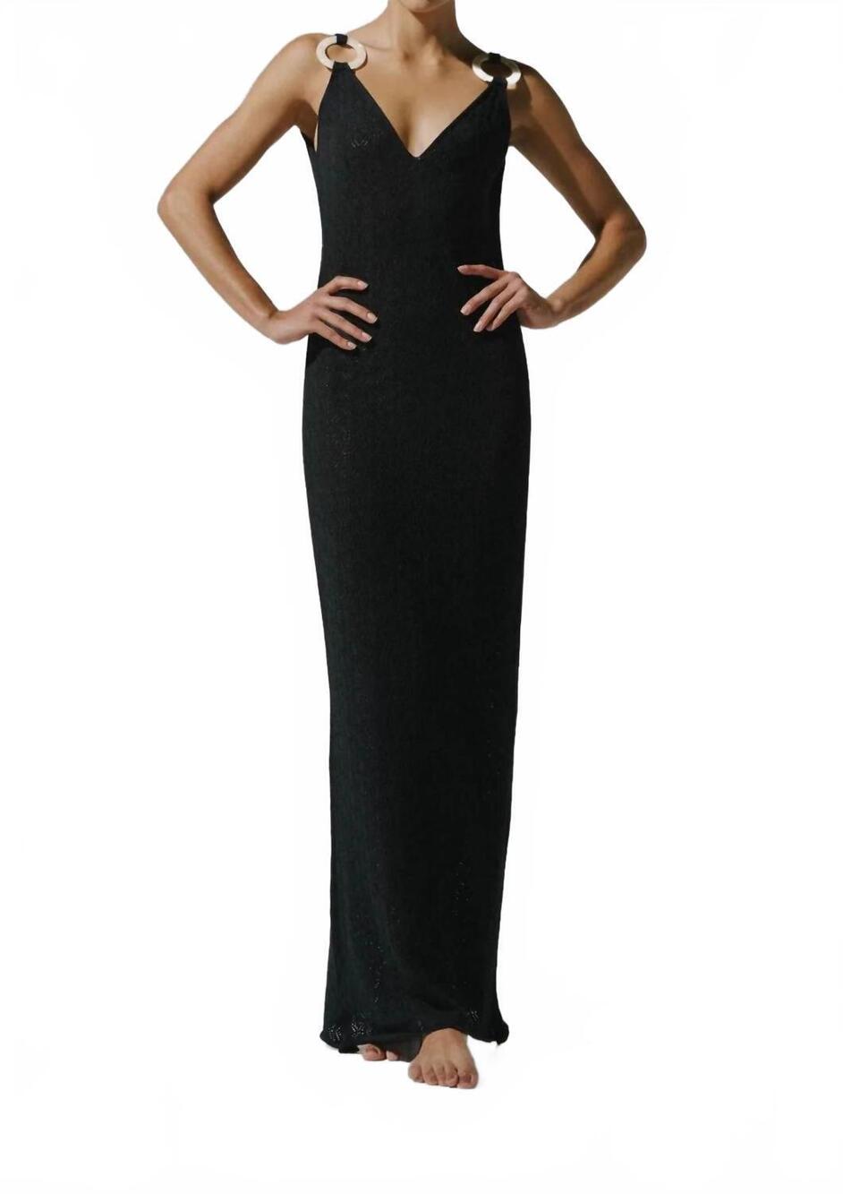 NEW BAOBAB tamara maxi dress in black